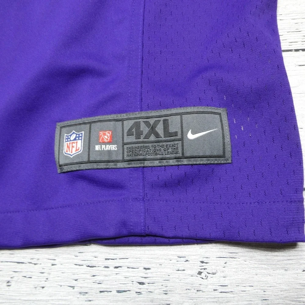 Minnesota‎ Vikings Jersey Mens 4XL Purple NFL Football Nike On Field Custom